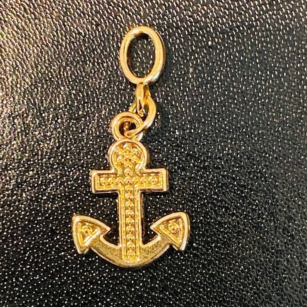 NWOT Effy Gold Toned Anchor Nautical Themed Bracelet Necklace Dangle Charm